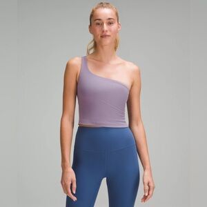 Lululemon Ribbed Nulu Asymmetrical Tank Lavender Size 6